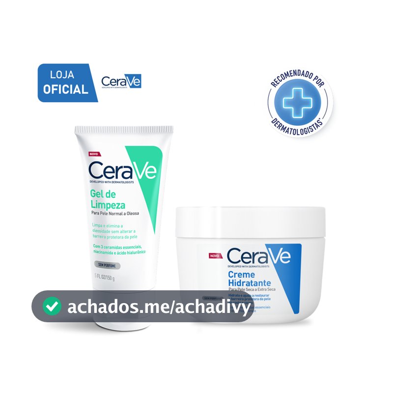 Kit CeraVe Gel de Limpeza Facial 150g + Creme Hidratante Corporal 85g