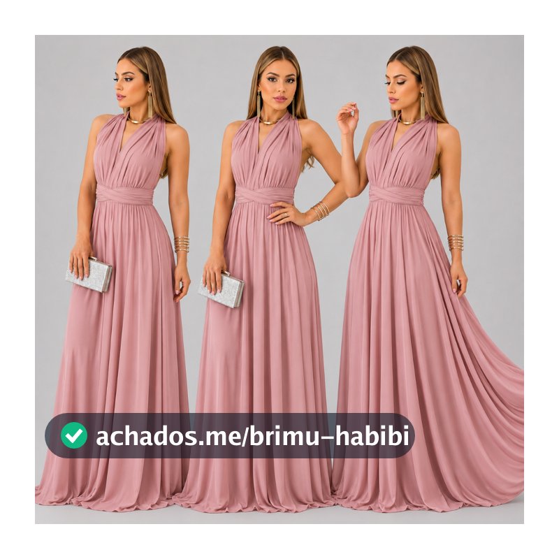 Vestido Longo Social Festa Varias Forma de Usar Multiuso Madrinha Casamento