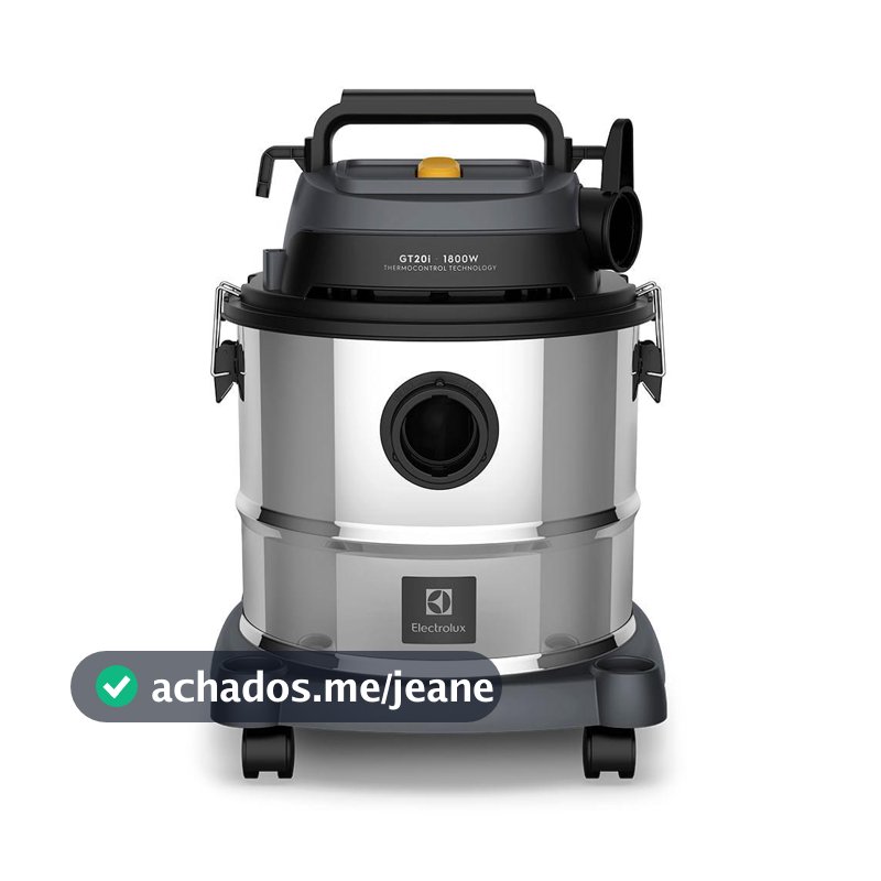 Aspirador de Pó e Água Electrolux 1800W 20L com ThermoControl e Função Sopro Inox (GT20I)