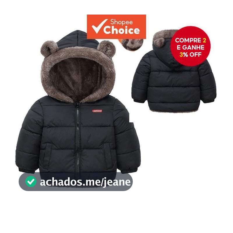 Jaqueta Aconchegante De Algodão Caxemira Para Crianças | Casacos Acolchoados Quentes Idades De 0 A 6 Anos