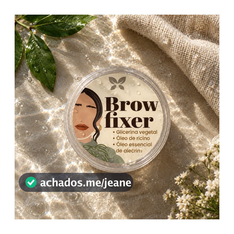 Brow Fixer Pastiha Sobrancelha Efeito Brow Lamination + Crescimento Natural Ricino e Alecrim