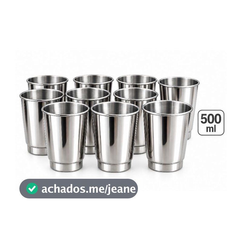 Copos de Alumínio 500ml Utilidades e 3D