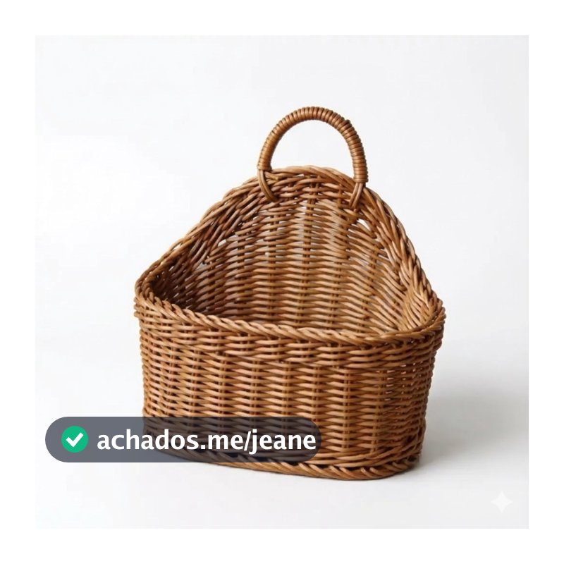 Cesta Decorativa Organizador de Vime com Alça – Decoração & Organização para Casa - ENVIO RÁPIDO