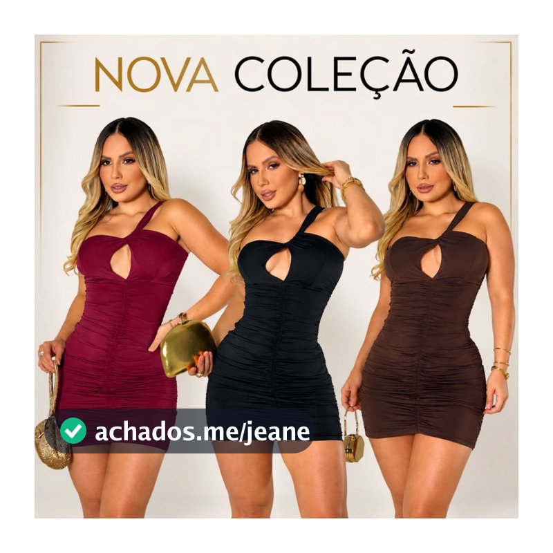 Vestido Curto Feminino Ombro Único Drapeado Franzido Tubinho Festa Balada Elegante Premium