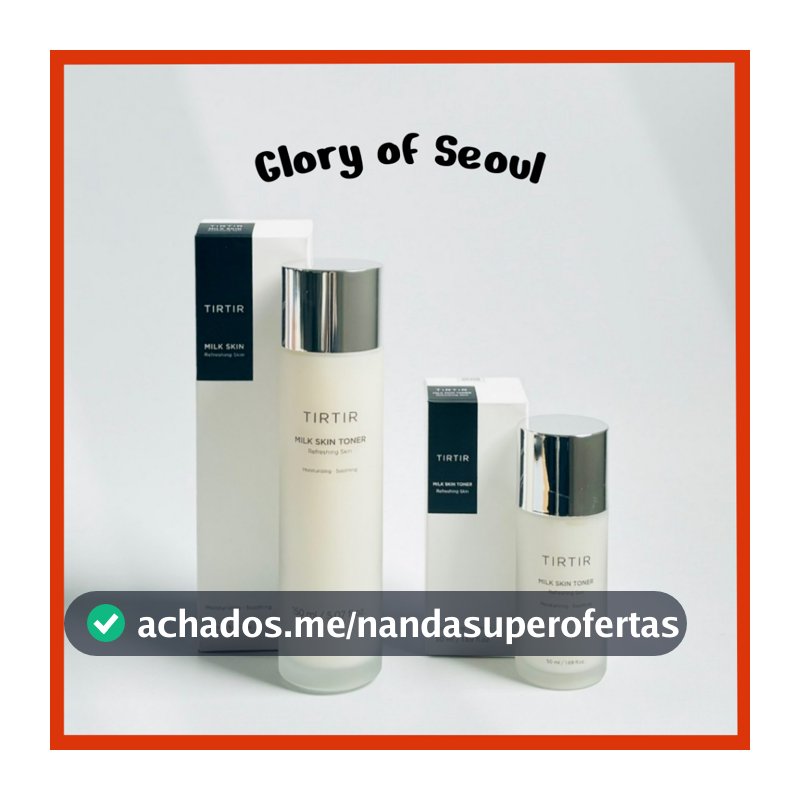 TIRTIR Tônico Milk Skin, 150ml / 50ml | Hidratação Profunda, Brilho Instantâneo, 2% Niacinamida, Camomila, Extrato De Farelo De Arroz, Ceramida, Pantenol