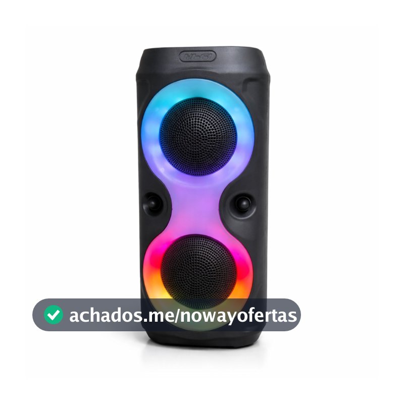 Caixa de Som Sem Fio Grande potencia 5v Bluetooth Portatil com Entrada Microfone P10