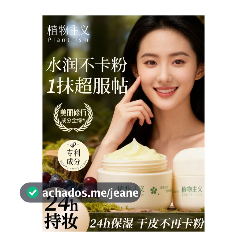 Botanicalismo adesivo creme laranja maquiagem primer maquiagem primer poros invisíveis não colando pó oficial loja princ