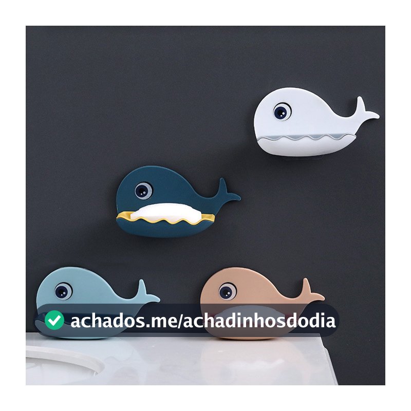 1/2/3 Saboneteira Banheiro Porta Sabonete Baleia Plastico Abs