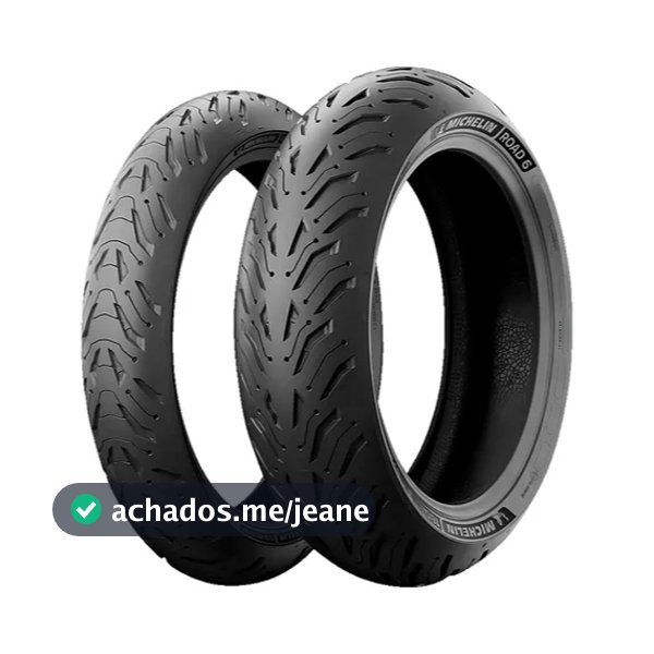 Par Pneu Michelin Road 6 120/70 Zr17 + 180/55 Zr17 Mt07 Mt09