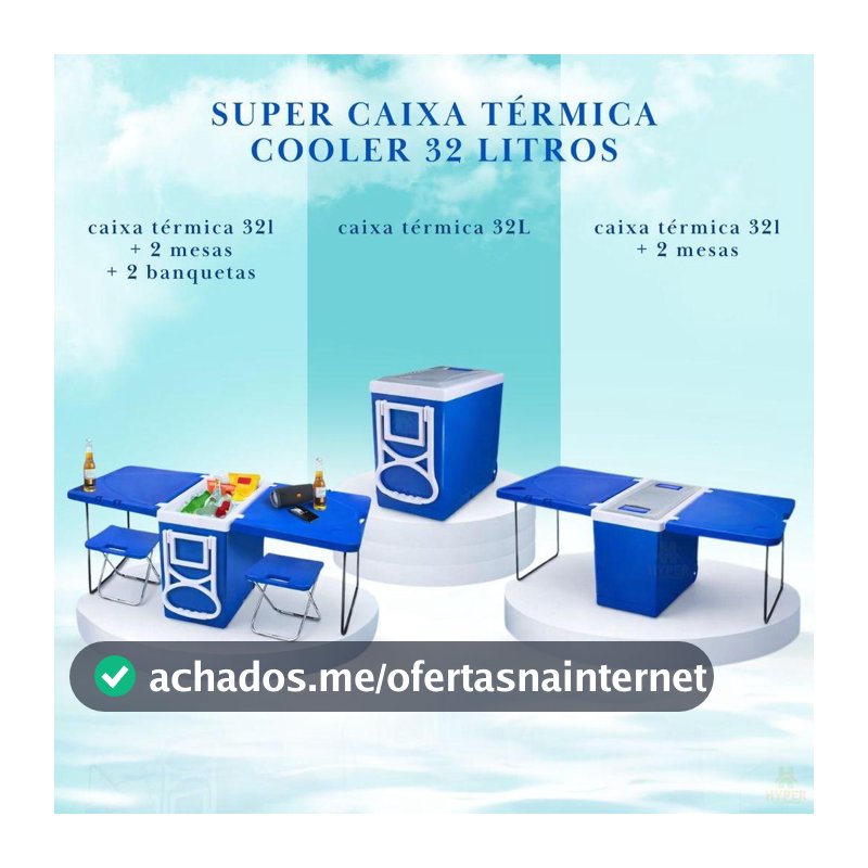Super Caixa Termica Cooler 32L Arqplast