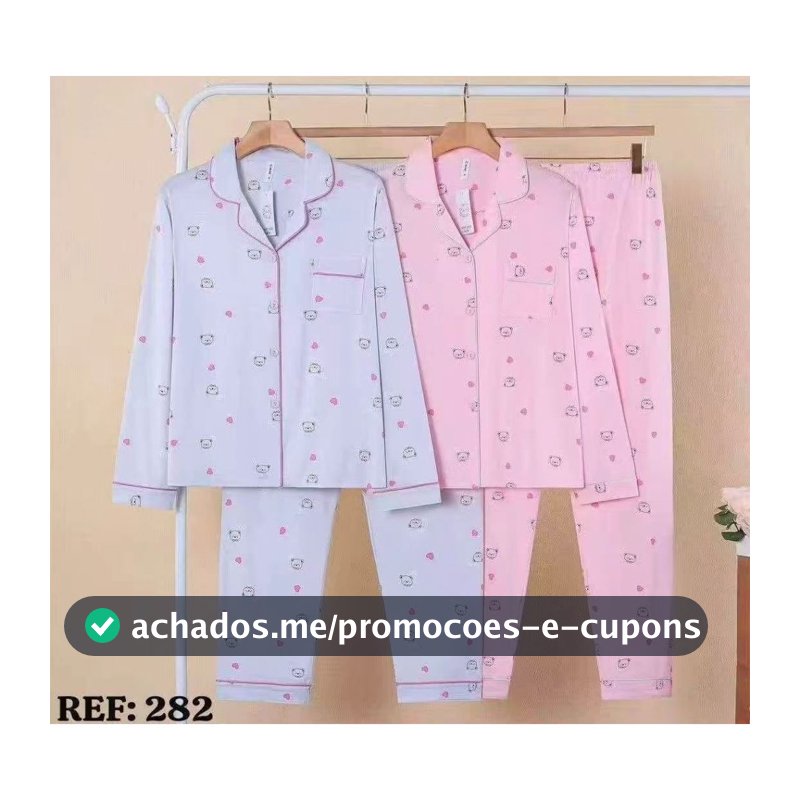 Pijama Americano Comfort - Soft Corações (Ref: 265)