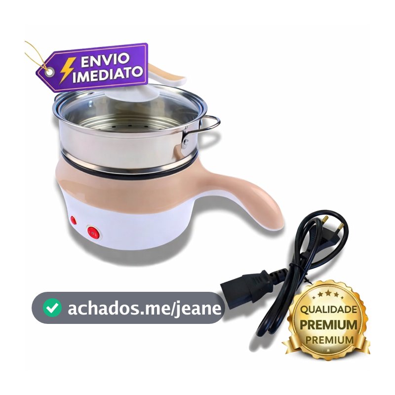 Panela Elétrica Gourmet - Faz Arroz Macarrão e Frituras Rápido 110v e 220v