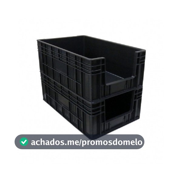 2 Gaveta Bin Gaveteiro Organizador Empilhável Caixa Plástica Fechada Super Resistente P/ Lojas