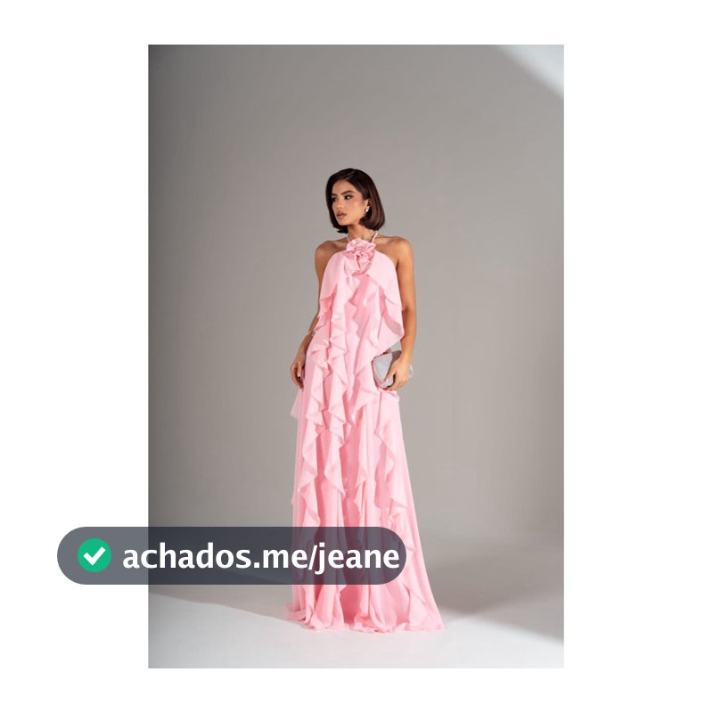 Vestido Festa Elegante Chiffon (Entrar Em Contato Com O Vendedor Antes De Solicitar)