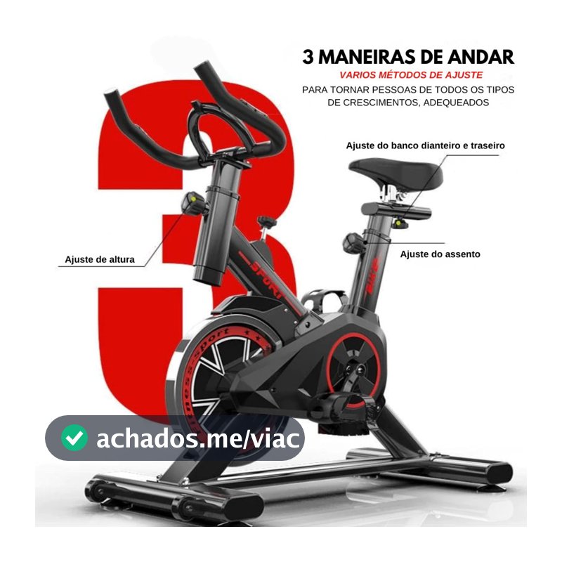 Bicicleta Bike Ergometrica Spinning Academia Fitness Profissional 120kg