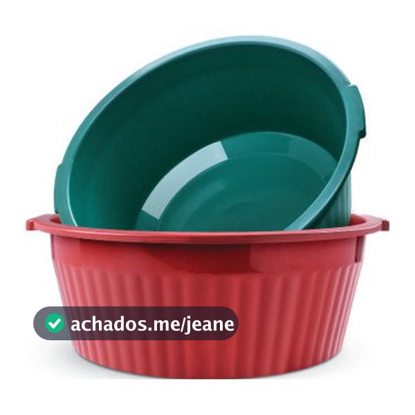 Bacia 18 Litros com Alça Ideal para Lavanderia Limpeza e Armazenamento de Itens em Casa