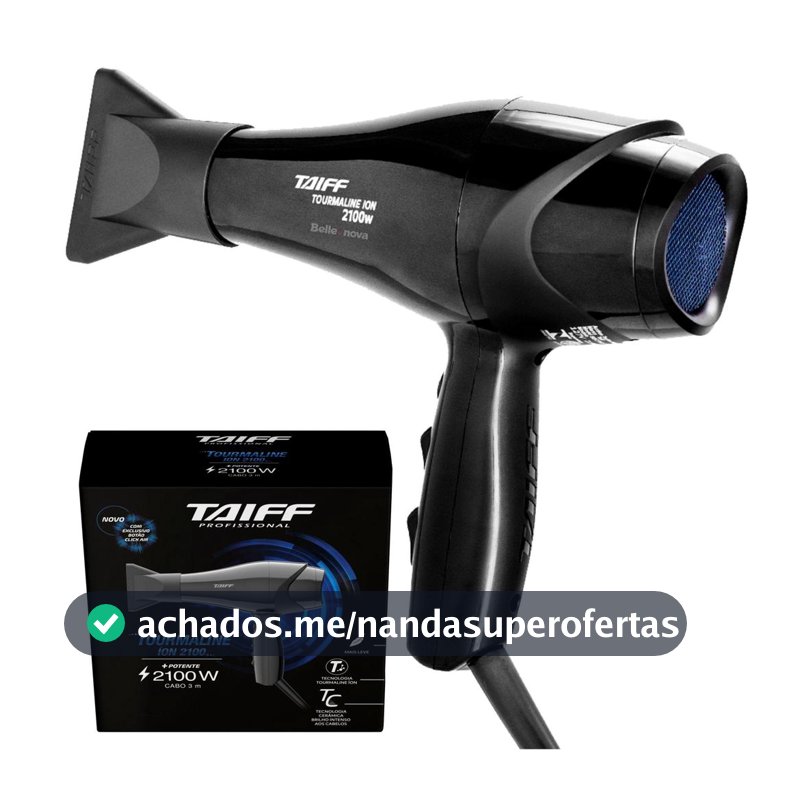 Secador De Cabelo Taiff New Tourmaline Profissional 2100W