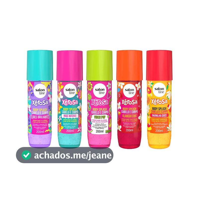 Kit Perfumação com 5 Body Splash Xêrosa