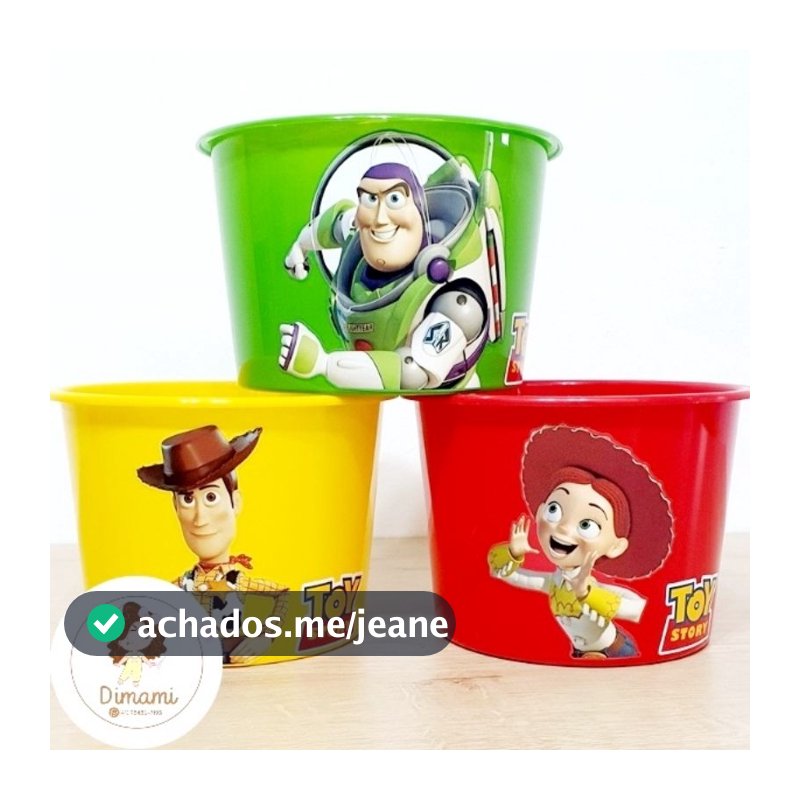 kit 10 Baldinho Pipoca Toy 1,5L 🎉 Lembrancinha Personalizada Premium - Kit festa