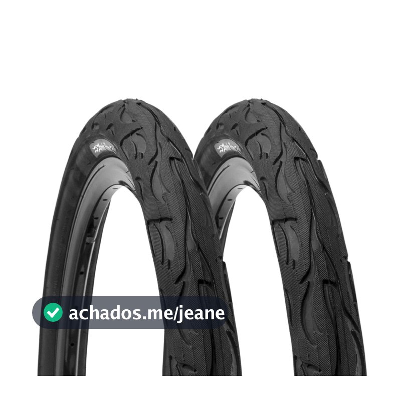 PNEU KENDA FLAME 26X2.125 + CAMARA 26 SLICK Preto 50-559 ARO 26 Mountain Bike MTB