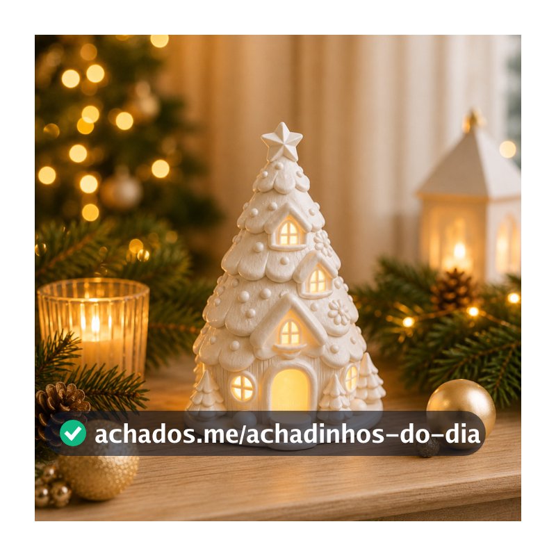 Arvore de Natal Luminaria Pinheirinho Kit Decorativo Enfeite