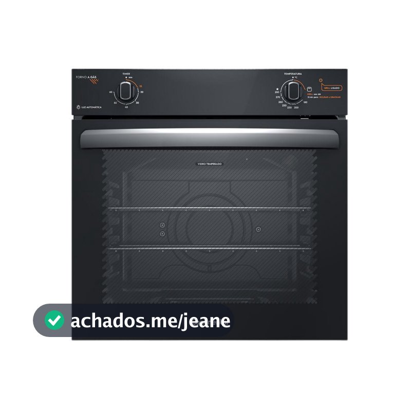 Forno de Embutir a Gás Continental 80L com TOPLimpaFácil (OC8GM)