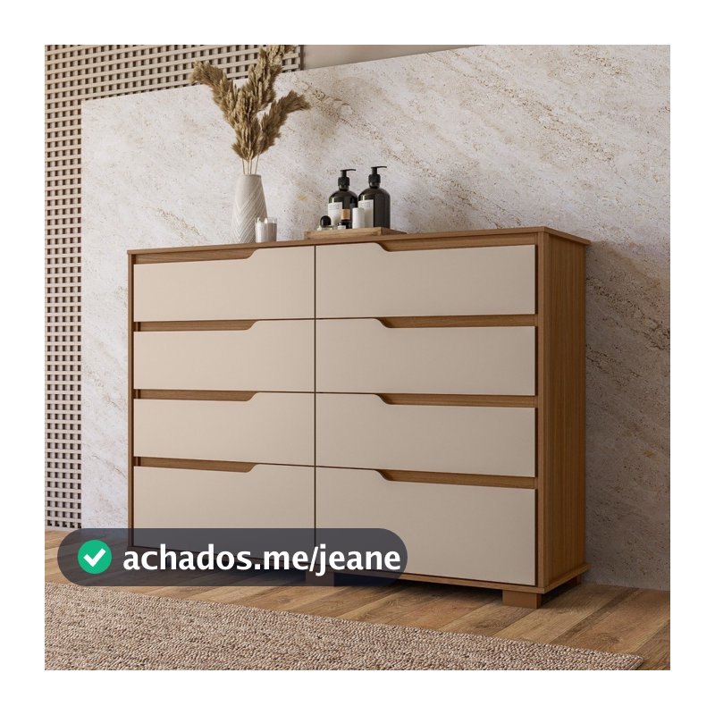 Cômoda 8 Gavetas Geórgia Moval
