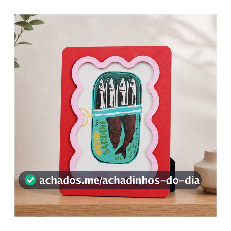 Porta Retrato MDF Moldura Sardine 17x22 Colorida Bordô Decorativo Mesa Parede Tuut Foto Quadro