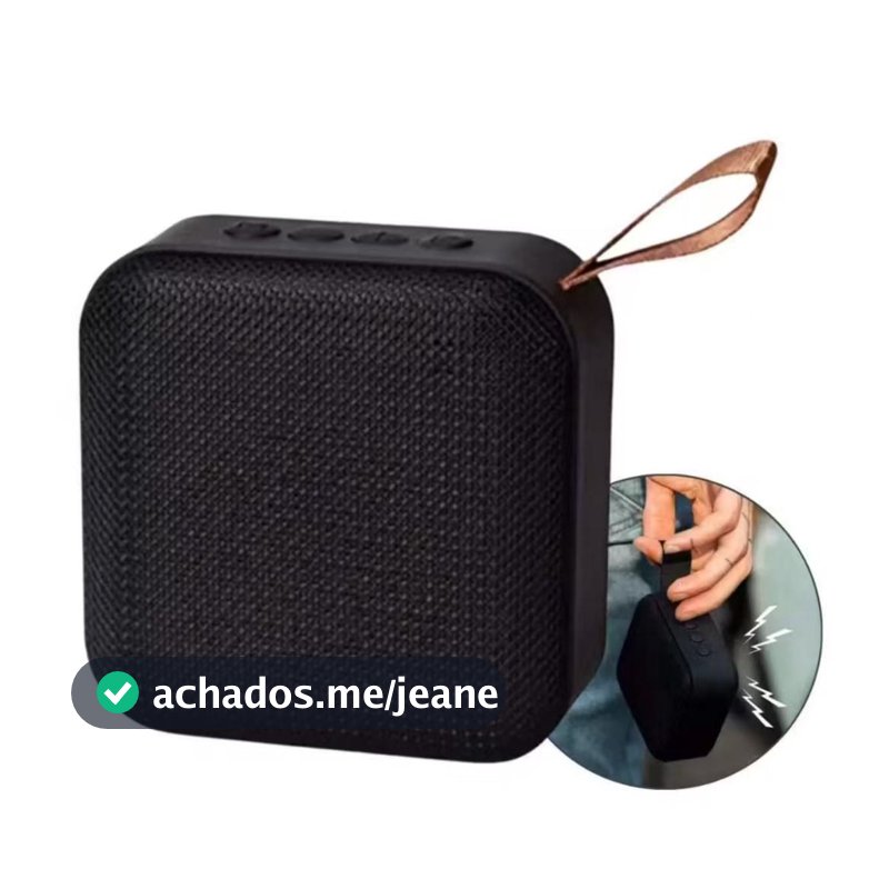 Caixa de Som Bluetooth Portátil Mini – Som Potente, Rádio FM e Design Compacto
