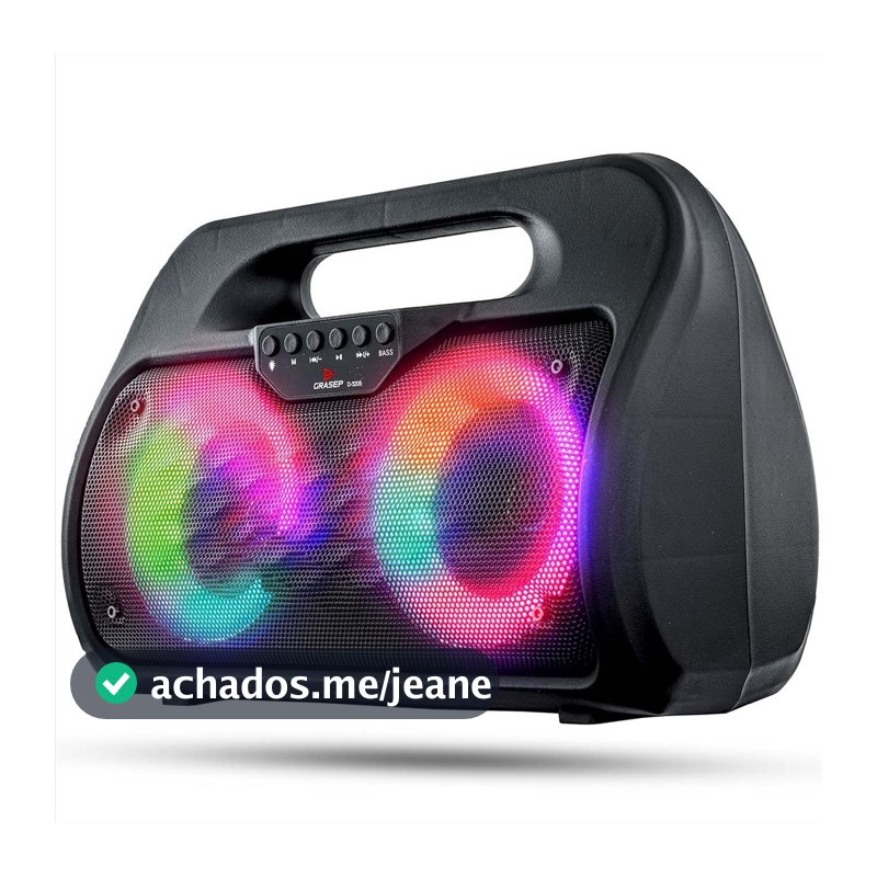 Caixa De Som Portátil Bluetooth Amplificada USB SD Radio Fm MP3 Pendrive TWS