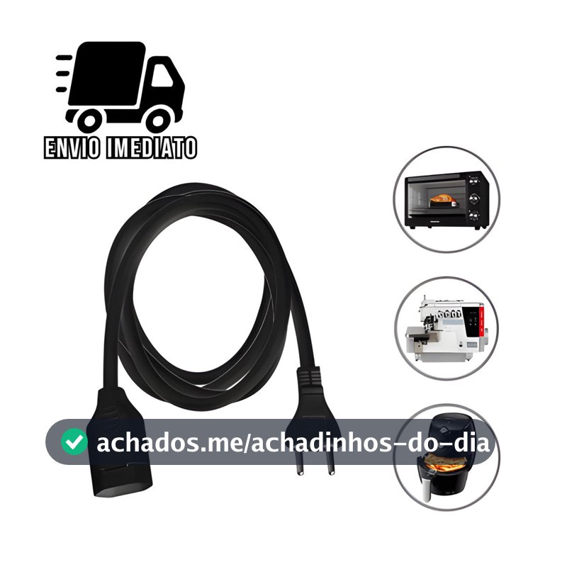 Extensão Elétrica Prolongador Extensor de Cabo Metros Bivolt 110v e 220v