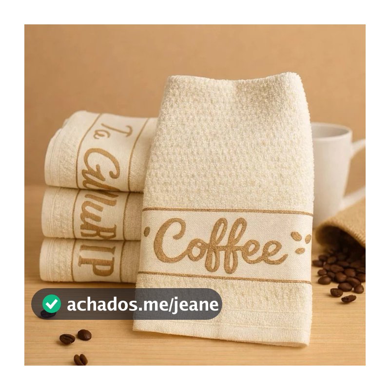 Kit 6 Panos de Prato 100 % Algodão Jacquard 45 × 70 cm – Alta Absorção, Qualidade e Estilo.