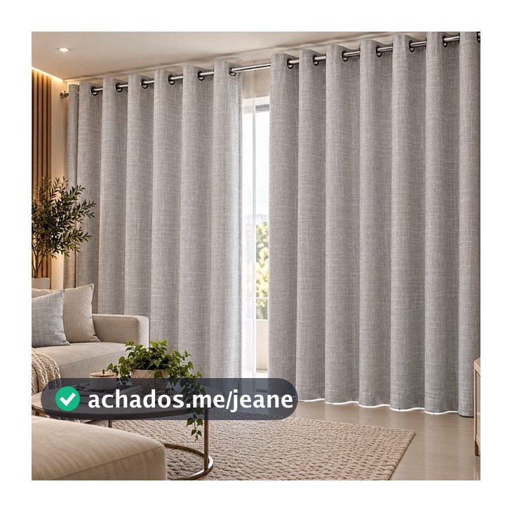 CORTINAS LINHO BLACKOUT 100 % (FORRO EM TECIDO)