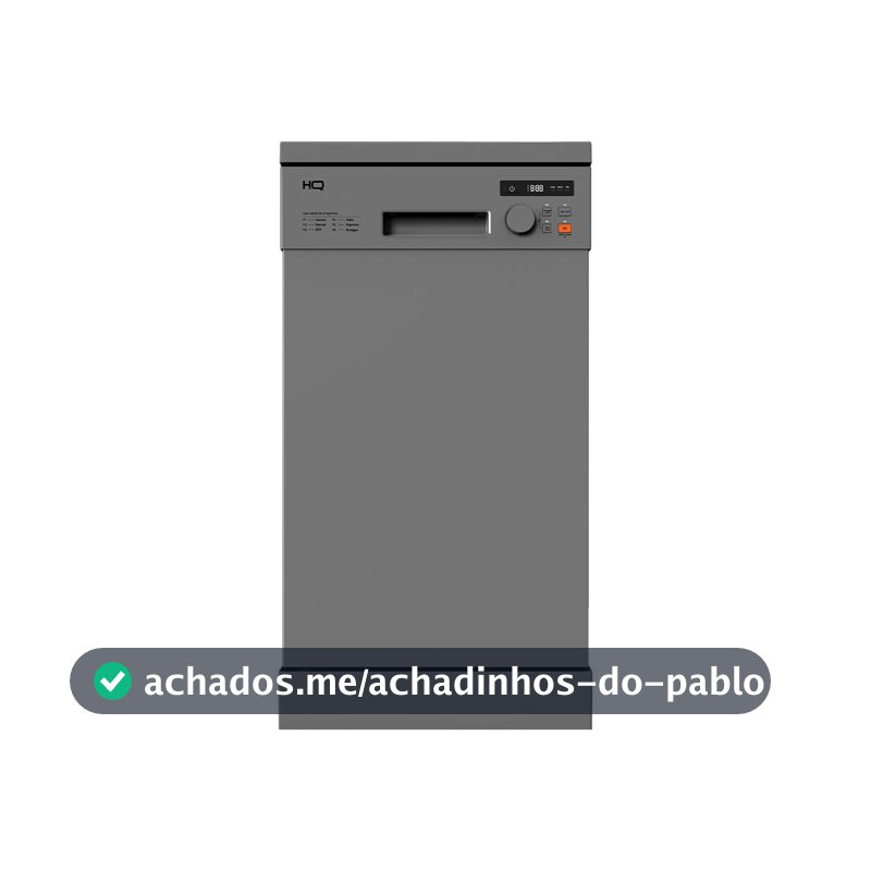 Lava Louças HQ Digital 10 Serviços Cinza HQ-LL10SD