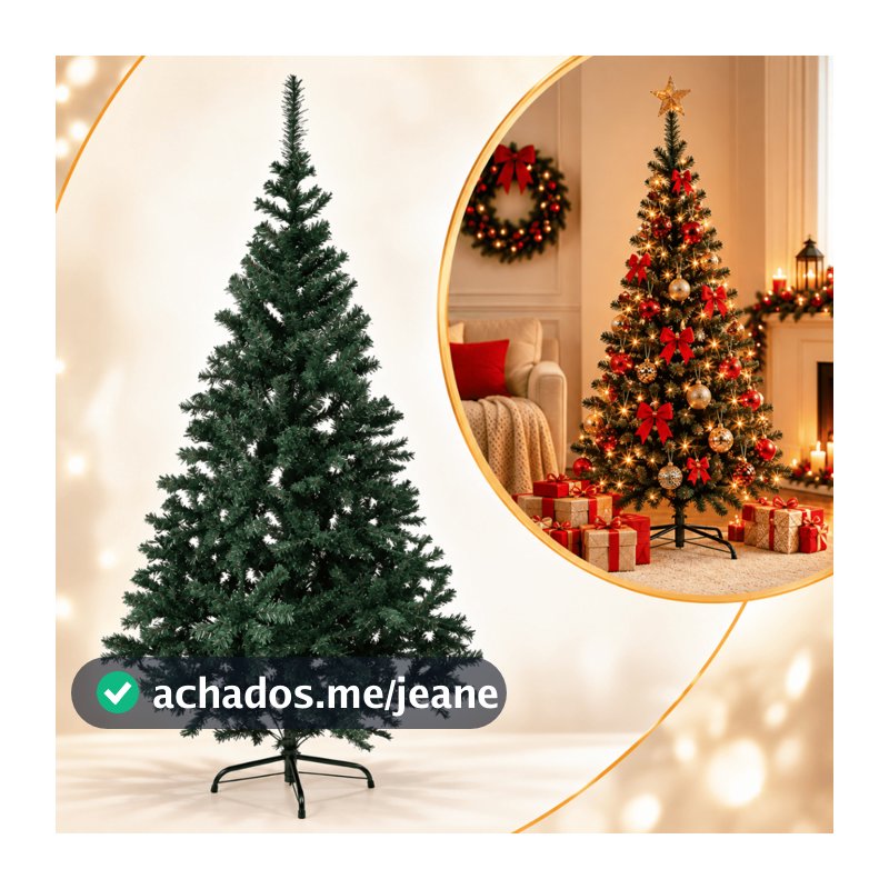 Árvore De Natal Verde Tradicional 150 cm 300 Galhos Pinheiro
