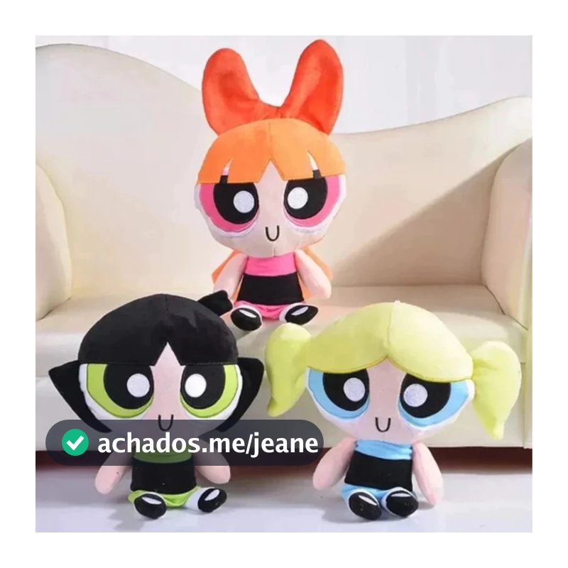 Pelúcia Infantil Meninas Super Poderosas 35 Cm Pelúcia Importada