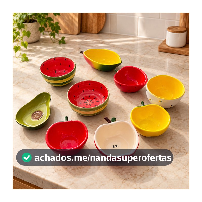 Bowl Tigelas de Cerâmica Frutas Artesanal Ideal para Frutas Sobremesas Doces