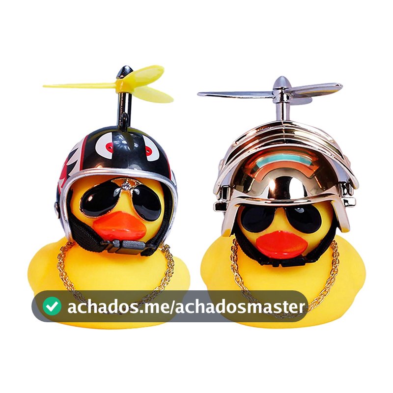 （As correias devem ser encomendadas separadamente）Pato Capacete Decoração Carro Motocicleta Bicicleta