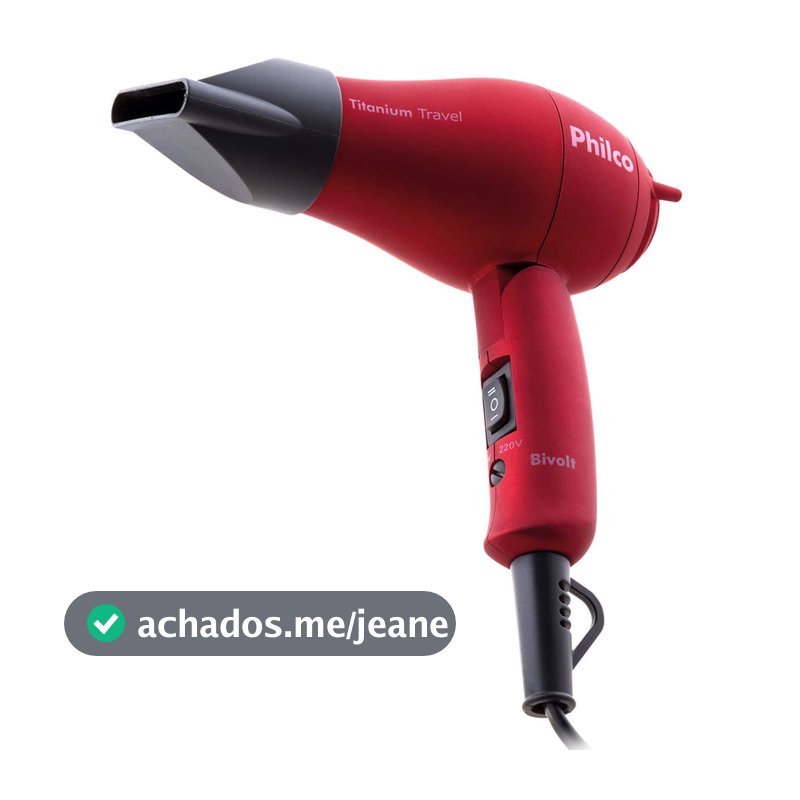 Secador de Cabelo Philco Titanium Travel 750W