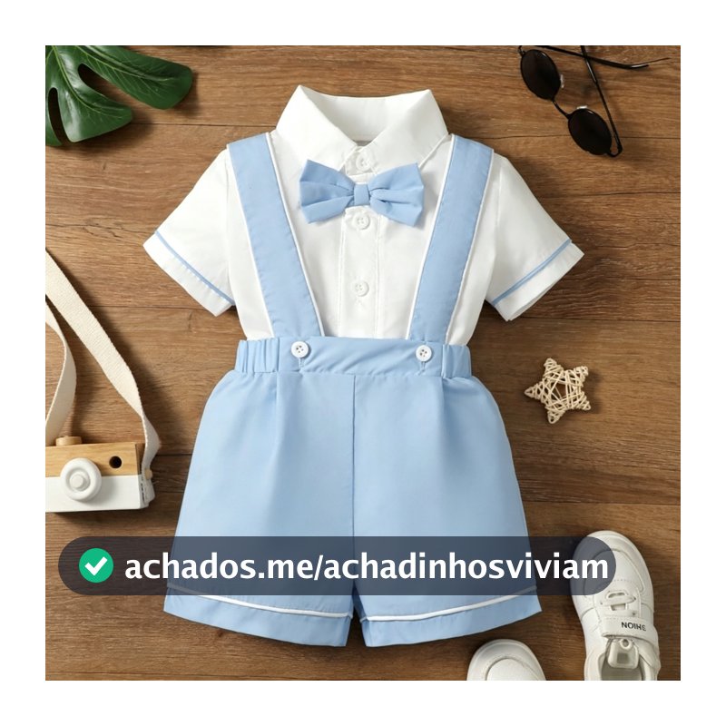 0-3 Anos Conjunto Formal Baby Boy Toddler 2ps Camisa Polo Manga Curta Com Batismo Kid Batizado De Roupas De Casamento