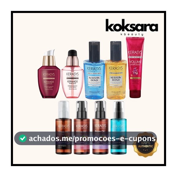 kerasys Óleo capilar reparador Kerasys Argan Moisture Curling hair soro de ampola collection