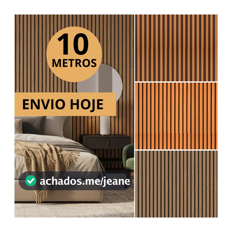 Papel de Parede 10x0,45 Metros Adesivo Painel Ripado Madeira Ripada À Prova D'Água Impermeável