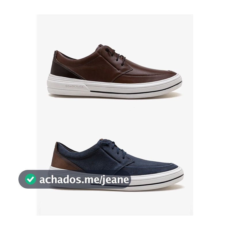 Sapatênis Masculino Democrata Clay Estilo Casual Couro Legitimo Calce Fácil Conforto