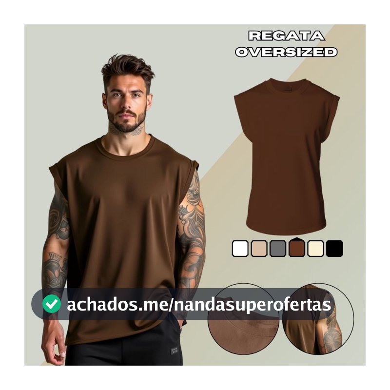 Regata Machão Masculina GuGi Premium Academia Casual Estilo Conforto e Qualidade 100% Algodão
