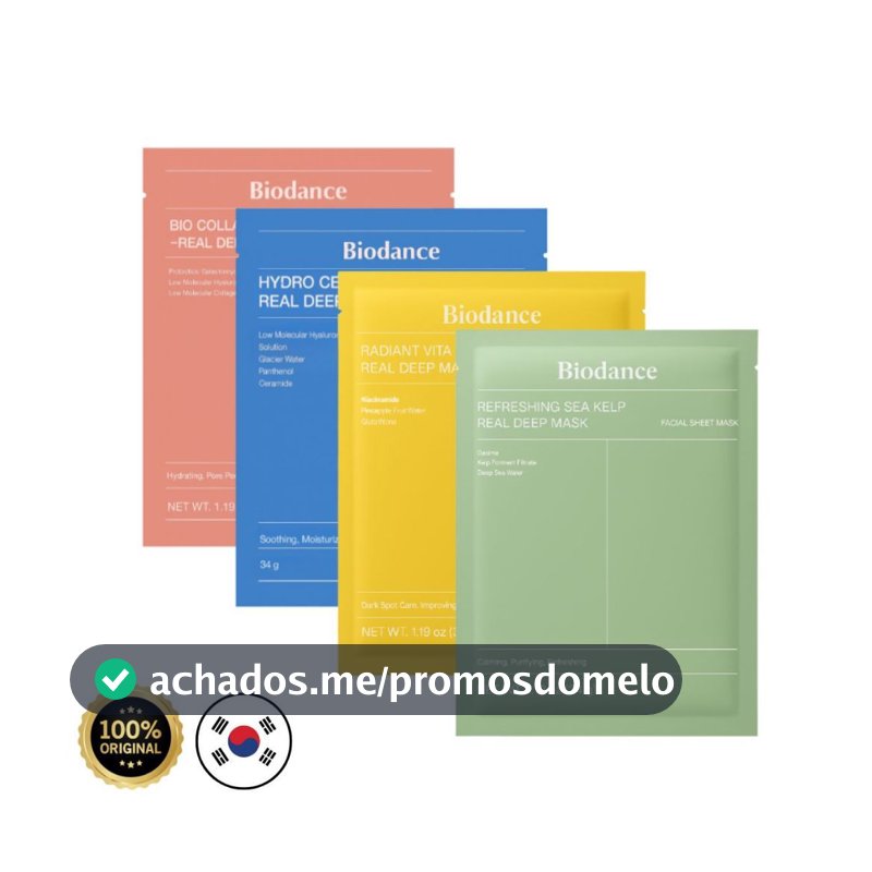 Mascara Biodance Bio Collagen Real Deep Mask Skincare Coreano Máscara de Colágeno Coreana Original