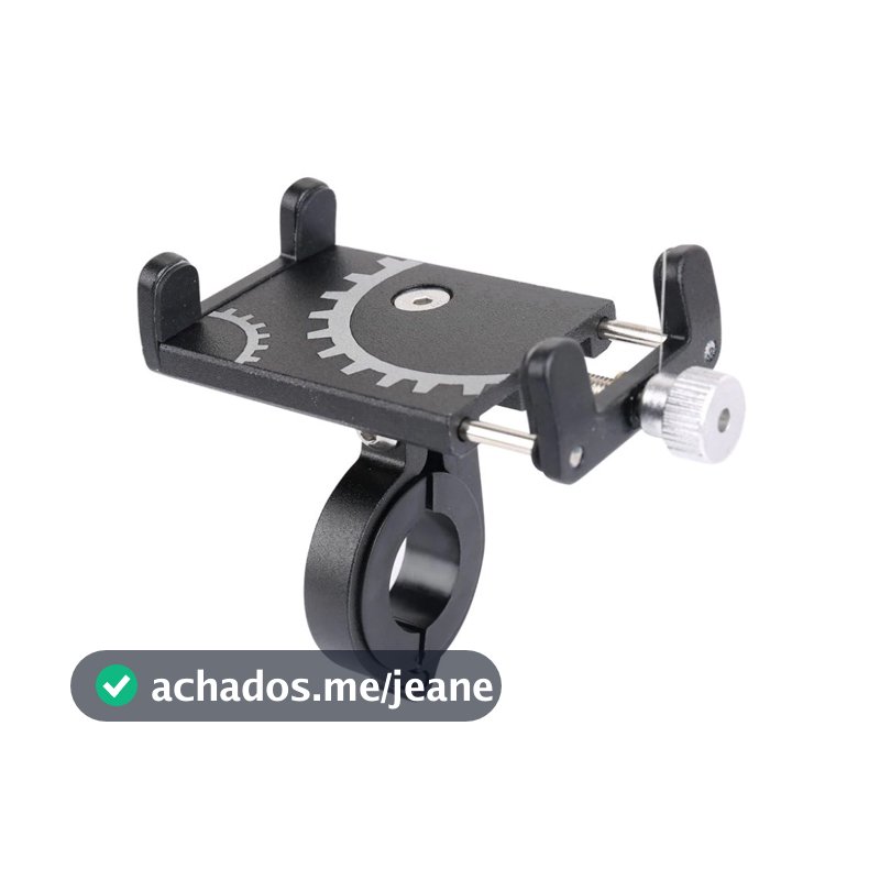 SUPORTE DE CELULAR PARA MOTO BICICLETA BIKE GUIDÃO AJUSTÁVEL FIXAÇÃO ALUMÍNIO