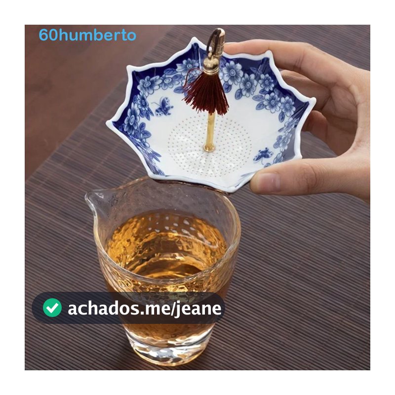 Infusor De Chá , Filtro De Guarda-Chuva Tradicional Com Padrão De Porcelana Branca Azul , Decoração De Mesa De Cerâmica