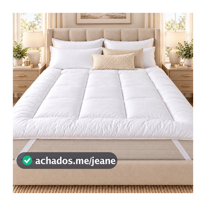 Pillow Top Premium 400 Fios Extra Macio – Sensação de Hotel, Máximo Conforto e Proteção para Colchão Casal e Queen