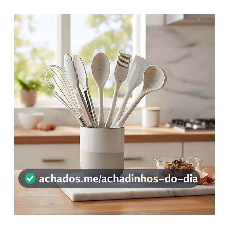 Kit Utensílios De Cozinha Silicone Vanilla Resistente Brinox Escolha seu KIT Espátula Colher Concha