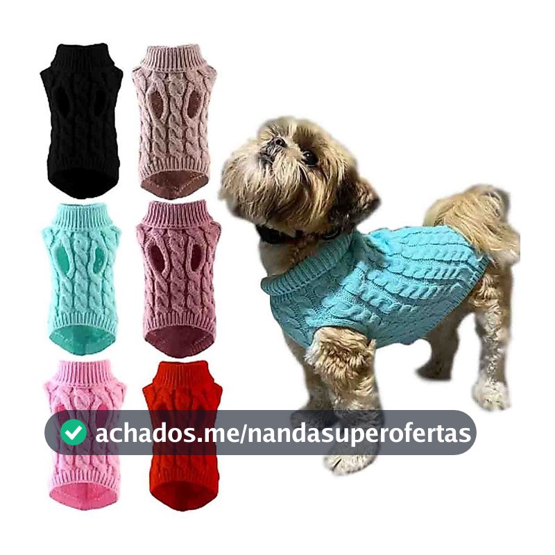 Roupa de Cachorro Gato Frio Inverno Pequenos Medios Grande Porte SF